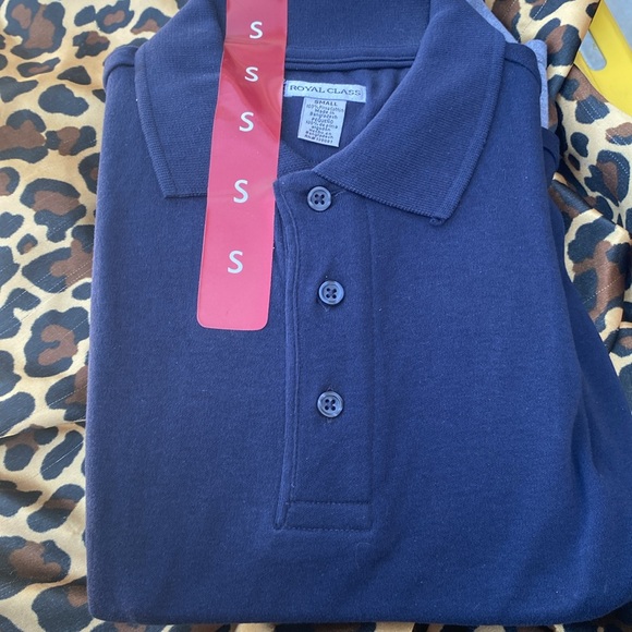 Royal Class Men's Pima Cotton/Viscose Polo Non-Roll Callar ~ Size: Small - Picture 4 of 4